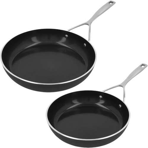 Tweedekans Demeyere Alu Industry 3 Ceraforce Koekenpannenset 24 + 28 cm