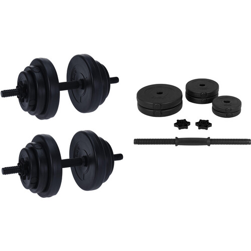 Tweedekans Dumbbell Set - Verstelbaar - 2 STUKS van 10 KG - Halters - 12 schijven