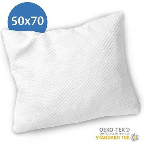 Tweedekans EL-Life Hoofdkussen Nekklachten - 50 x 70cm - Bamboe kussen - Traagschuim / Memory Foam vulling - Ergonomisch en Orthopedisch - Inclusief kussensloop