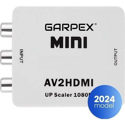 Tweedekans Garpex® AV naar HDMI Converter – Tulp naar HDMI Converter – AV to HDMI – Wii HDMI Switch – 1080P Full HD – Inclusief USB-voedingskabel