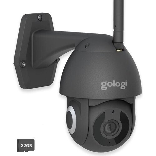 Tweedekans Gologi Beveiligingscamera – 3MP - Nachtzicht, Bewegingsdetectie & Two-Way Audio – WiFi & App – 10 x 11 x 17,5 cm – Zwart
