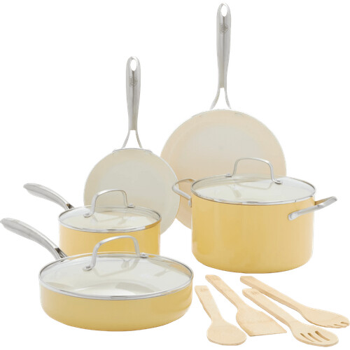 Tweedekans GreenLife Artisan Pannenset 12-delig Geel