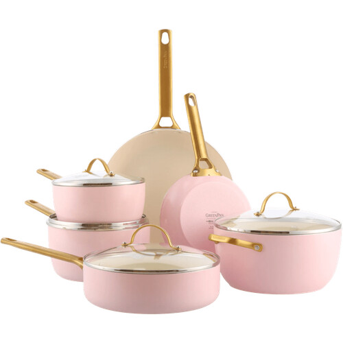 Tweedekans GreenPan Padova Reserve Pannenset 10-delig Blush Pink