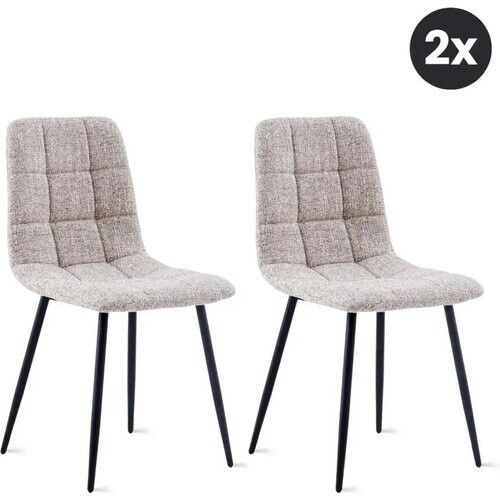 Tweedekans HomeMixx 2x Eetkamerstoel Yerevan – Dune (Beige) – Set van 2