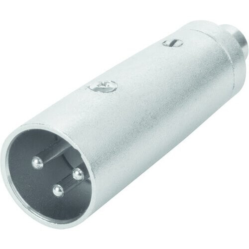Tweedekans HQ-Power Xlr-rca connector - xlr 3-polig mannelijk naar rca vrouwelijk