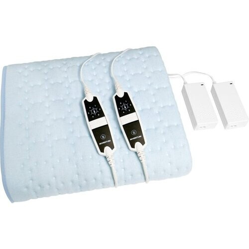 Tweedekans Inventum HNL4212Z - Elektrische onderdeken - Zwakstroom - Warmere voetenzone - 2 persoons - 160x140 cm - Fleece - Lichtblauw