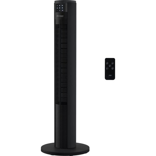 Tweedekans JAP Appliances Montreal - Stille ventilator (46dB) met afstandsbediening - Torenventilator met timer - 6 Standen - Energiezuinig (60W) - Mat zwart