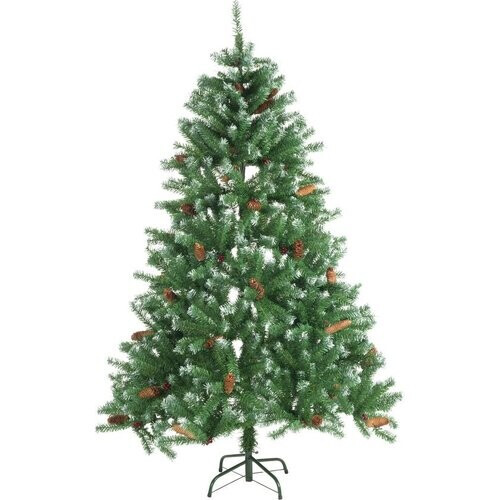 Tweedekans Kerstcadeaus Kerstboom Empire Spruce met sneeuw en dennenappels - 180 cm - 708 toppen