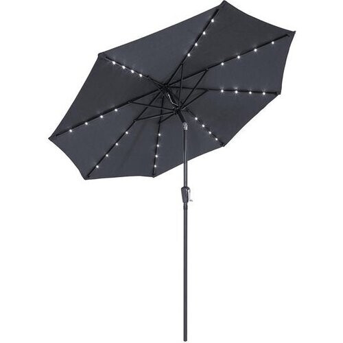 Tweedekans Kingsleeve Parasol - LED-Verlichting Zonne energie Ø270cm - Antraciet