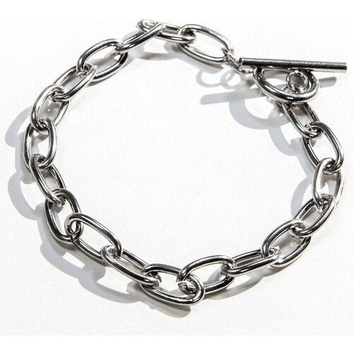 Tweedekans Laura Ferini Dames Armband Baciare Zilver - Zilverkleurige Schakelarmband - 18K Witgoud Verguld - Sieraad - Accessoires - Sieraden - Dames Armbandje - Zilver