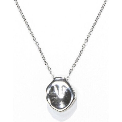 Tweedekans Laura Ferini Dames Ketting Foca Zilver - Zilverkleurige Ketting Met Hanger - 18K Witgoud Verguld - Halsketting - Collier - Sieraad - Accessoires - Dames Ketting Met Hangertje