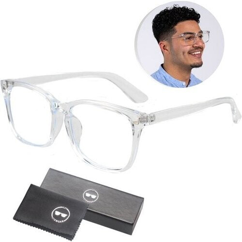 Tweedekans LC Eyewear Computerbril - Blauw Licht Filter - Blue Light Glasses - Beeldschermbril - Design - Unisex - Transparant