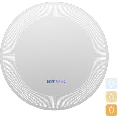 Tweedekans LED Badkamerspiegel Make-Upspiegel voor Wandmontage met 3-Kleurendimbare Verlichting Aanraakgevoelige Schakelaar (60 cm)