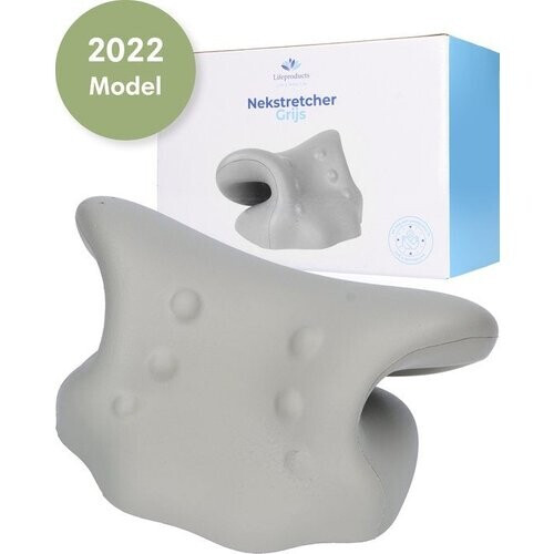 Tweedekans Lifeproducts Nekstretcher – Massagekussen – Nekmassage Apparaat – Shiatsu Massagekussen – Kussen voor Nekklachten – Nek Stretcher - Grijs