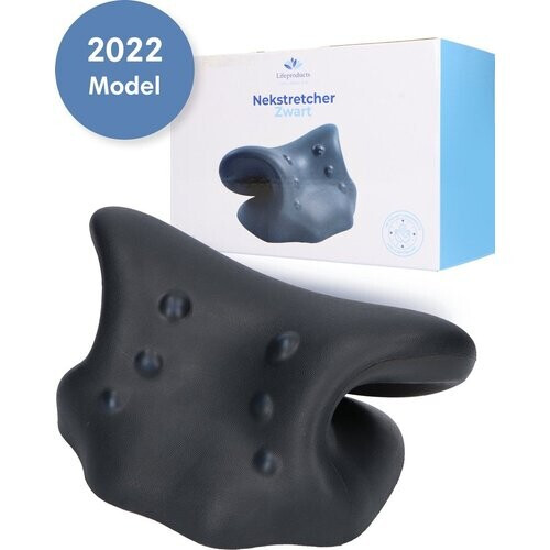 Tweedekans Lifeproducts Nekstretcher – Massagekussen – Nekmassage Apparaat – Shiatsu Massagekussen – Kussen voor Nekklachten – Nek Stretcher - Zwart