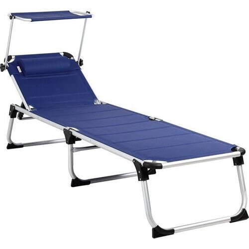 Tweedekans Ligstoel Bari Blauw 210x60x81cm