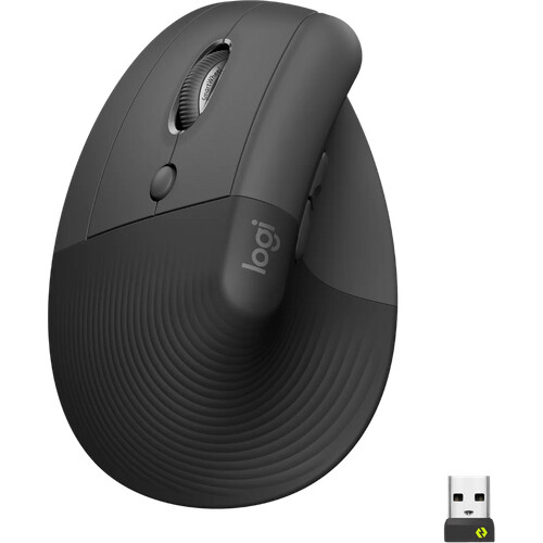 Tweedekans Logitech Lift Verticale Ergonomische Muis Linkshandig Zwart