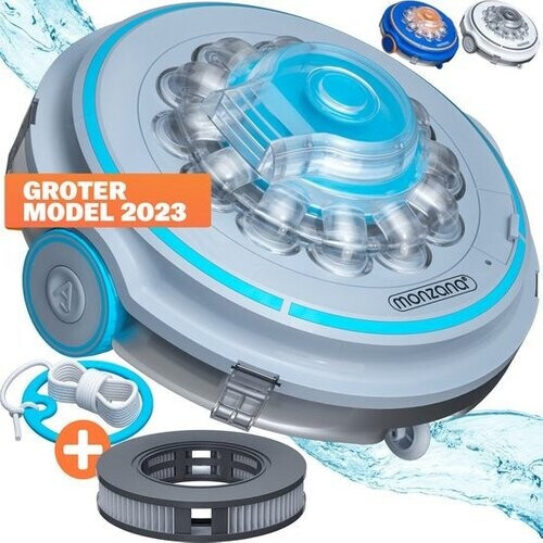 Tweedekans Monzana Zwembadrobot Poolboy600 – Draadloos met Batterij – Grijs