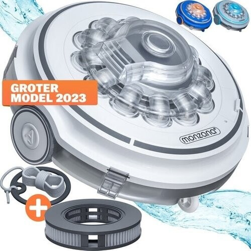 Tweedekans Monzana Zwembadrobot Poolboy600 – Draadloos met Batterij – Wit