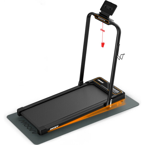 Tweedekans Moovv SmartStep Pro v3 Incline - Loopband Inklapbaar - Walking Pad met 10% Hellingfunctie – Opvouwbare Wandelband - Treadmill 1-12 km/u – Incl. Accessoires