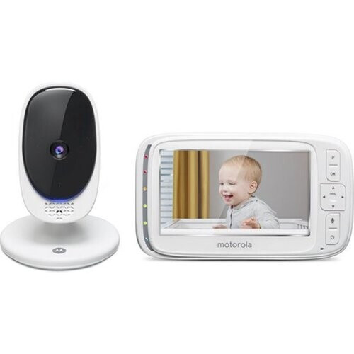 Tweedekans Motorola Comfort50 babyfoon - 5" kleurenscherm - infrarood nachtzicht - Gespreksfunctie microfoon