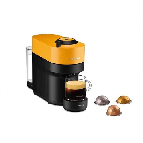 Tweedekans Nespresso Magimix Vertuo Pop – Koffiecupmachine – Geel – Compact, Slim & Gebruiksvriendelijk