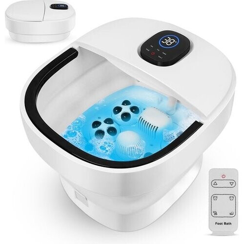 Tweedekans Niceey Voetenbad ZD3000 – Infrarood Massage, Bubbelfunctie, Opvouwbaar, 14L, Afstandsbediening, Tot 48°C – Wit
