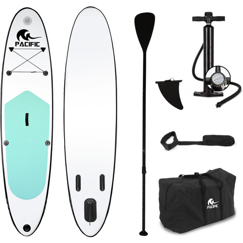 Tweedekans Pacific Special Edition Sup Board - 305 cm - Tot 100 kg - Wit/Groen