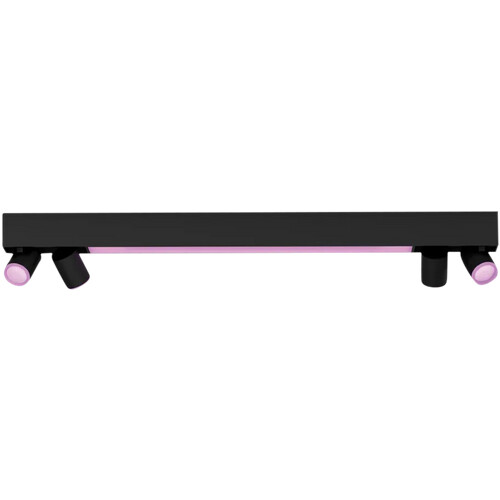 Tweedekans Philips Hue Centris Opbouwspot White and Color - Zwart - Rechthoek - 4-spots