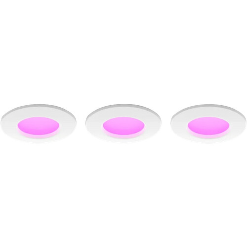 Tweedekans Philips Hue inbouwspot Slim 3-pack  - White and color - 90mm