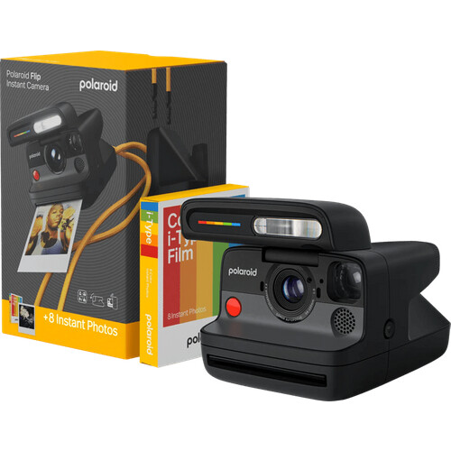 Tweedekans Polaroid Flip Zwart + Color Film (8 stuks)