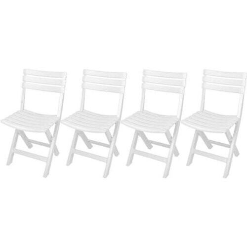 Tweedekans Progarden Komodo Klapstoelen Set - Ergonomisch - Wit