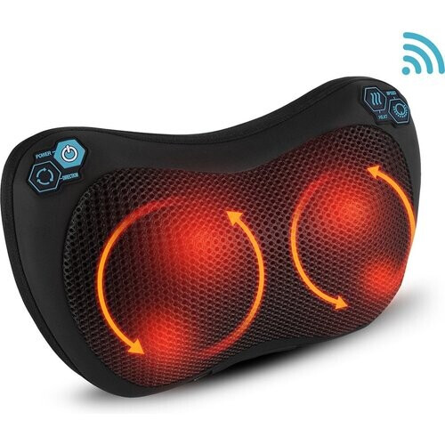 Tweedekans Qumax -Elektrisch Shiatsu Massagekussen met Warmte Functie - Draadloos - Zwart