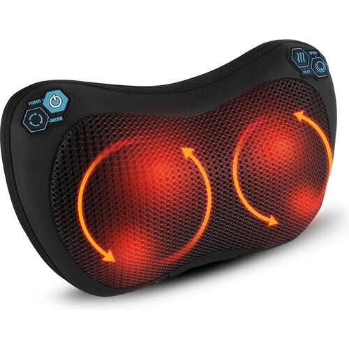 Tweedekans Qumax Massagekussen - Warmte Functie - Elektrisch Shiatsu Massage Kussen - Voor Thuis en Auto - Zwart