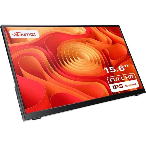 Tweedekans Qumax Portable Monitor – 15.6 inch Draagbare monitor – Full HD – HDMI & USB-C – Inclusief Hoes & Standaard – Multifunctioneel – Ingebouwde Speakers