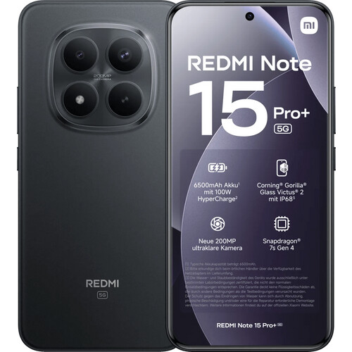 Tweedekans Redmi Note 15 Pro+ 256 Zwart 5G