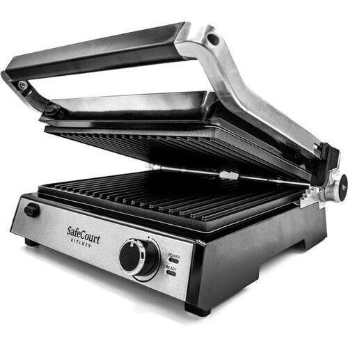 Tweedekans Safecourt Kitchen - 3-in-1 contactgrill - Broodrooster - Verwijderbare platen - 180 °C grill - RVS