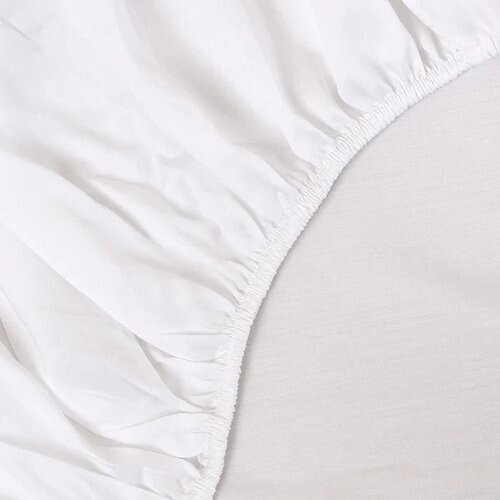 Tweedekans Sjumo – Tencel Sateen Splittopper Hoeslaken – 200x210 cm – Fresh White Tencel & Katoen-Satijn – Hoogwaardige Glans & Zijdezacht – Antiallergisch & Ademend – Voor Verstelbare Bedden