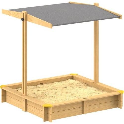 Tweedekans Spielwerk Zandbak - Hout Zonnedak UV 50+ Fritzi - 140x140x120cm