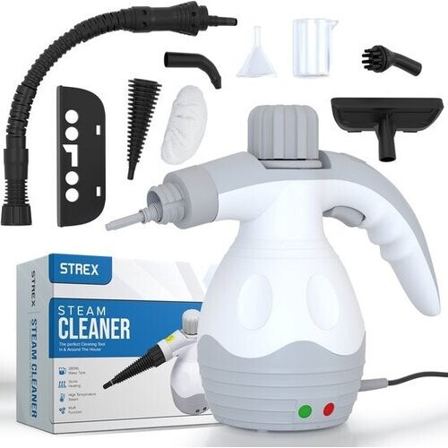 Tweedekans Strex Stoomreiniger Extra Krachtig - 1200W 4bar - Alles-in-één Multifunctionele Handstomer