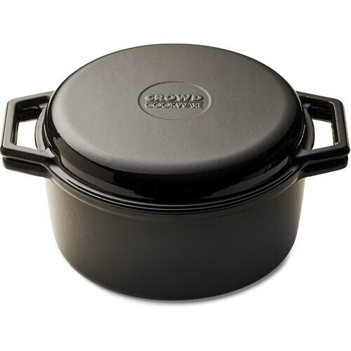 Tweedekans The Tasman Dutch Oven en Grill - Kookpot - Gerecycled Gietijzer - met Grill deksel - Ø29 cm – Zwart