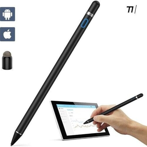 Tweedekans Tikkens Active Stylus Pen voor Alle Schermen - USB 2.0 - Zwart - 6.1x2.1x21.2 cm