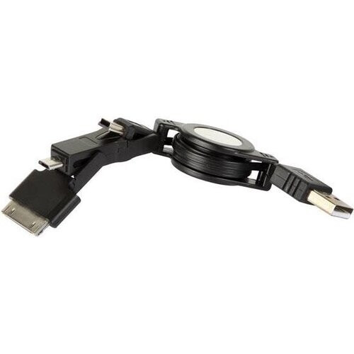 Tweedekans Usb Naar Mini Usb + Micro Usb + Ipad/Ipod - Zelfoprollend