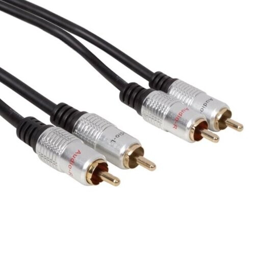 Tweedekans Velleman Audiokabel Rca 5 Meter Koper Zwart