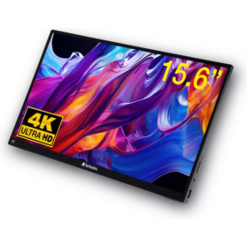 Tweedekans Verbatim Draagbaar aanraakscherm Ultra HD 4K - 15,6” Zwart