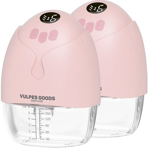 Tweedekans Vulpes Goods® BabyCare - Handsfree Borstkolf - Elektrische Draadloze Borstkolf - Draagbaar – Dubbele elektrische handsfree Kolf - 2 Stuks - MAX versie
