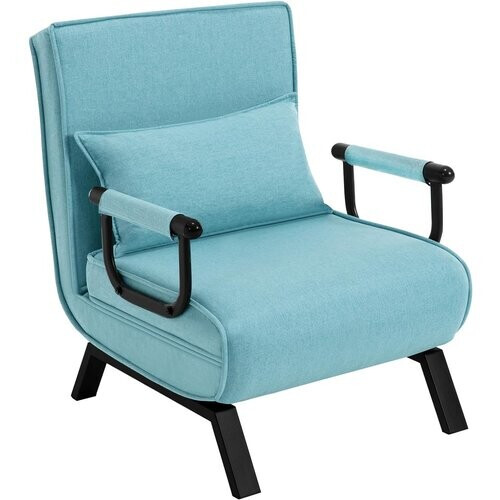 Tweedekans WOLTU 3-in-1 Slaapstoel - Logeerbed - Blauw - 65x75x78cm