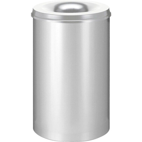 V-Part VB 111000 - Vlamdovende Papierbak 110 liter - Zilver