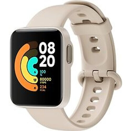 Xiaomi Mi Watch Lite 41 mm wit op siliconen bandje wit [wifi]