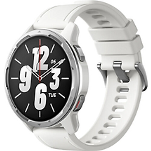 Xiaomi Watch S1 Active 46 mm wit op siliconen bandje wit [wifi]